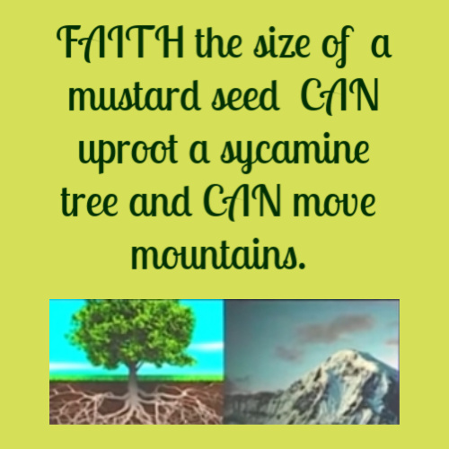 About faith that can move mountains