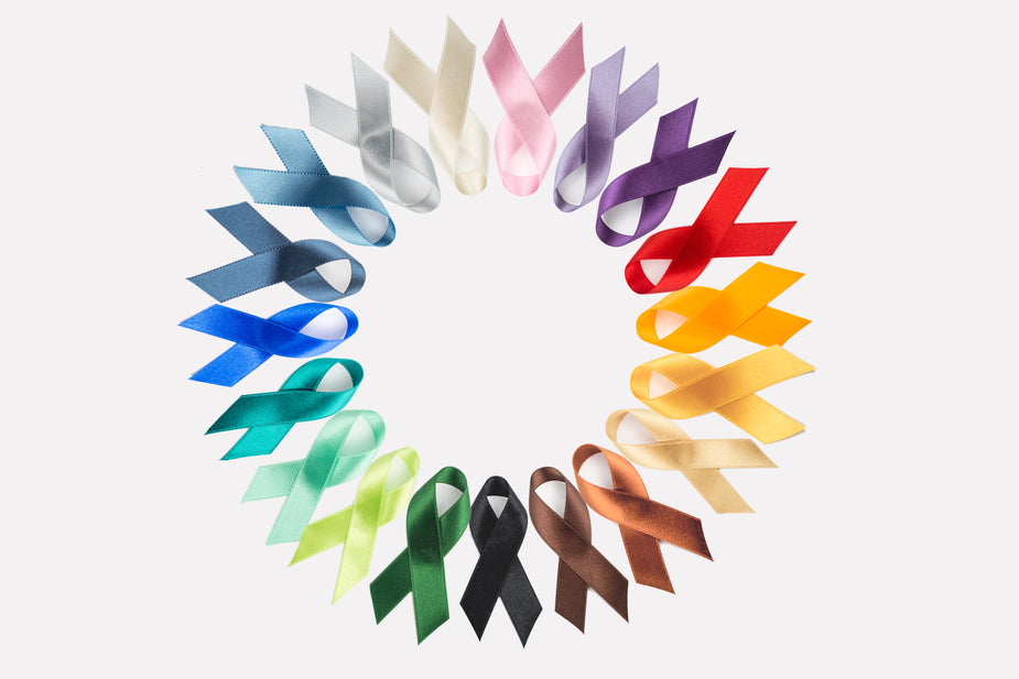 Awareness Ribbon Colors and Meanings for our Cross Awareness Bracelets Collection